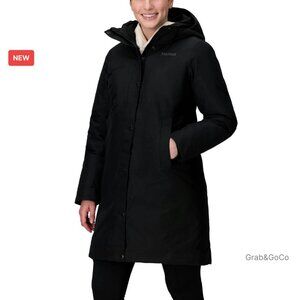Full-Length Down Coat Waterproof Hooded Puffer Winter Parka Chic